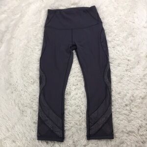 Lululemon Wunder Under Crop 21" *Lace Moonwalk